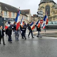 Arrivée au monuments au morts