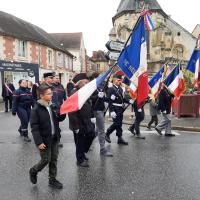 Arrivée au monuments au morts